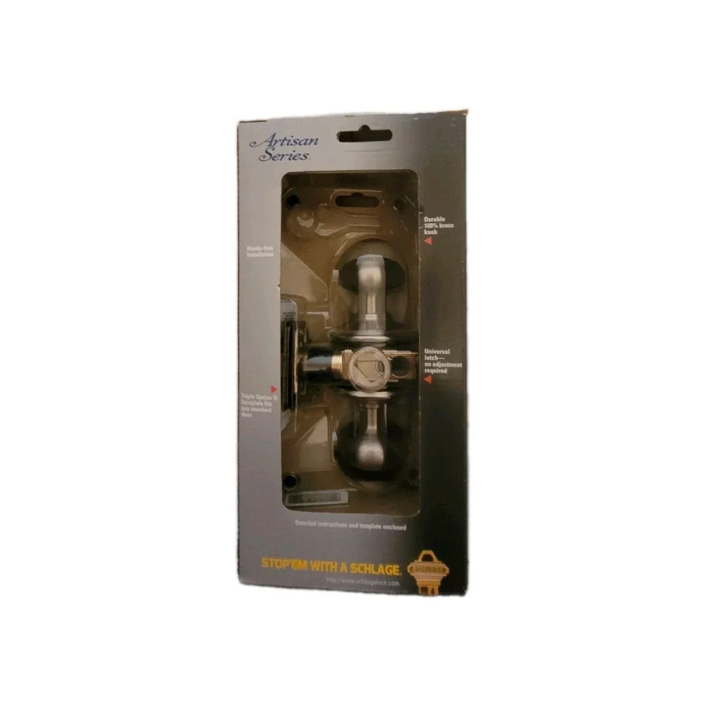 Schlage Satin Nickel‎ Hall Closet Lever Set Accent